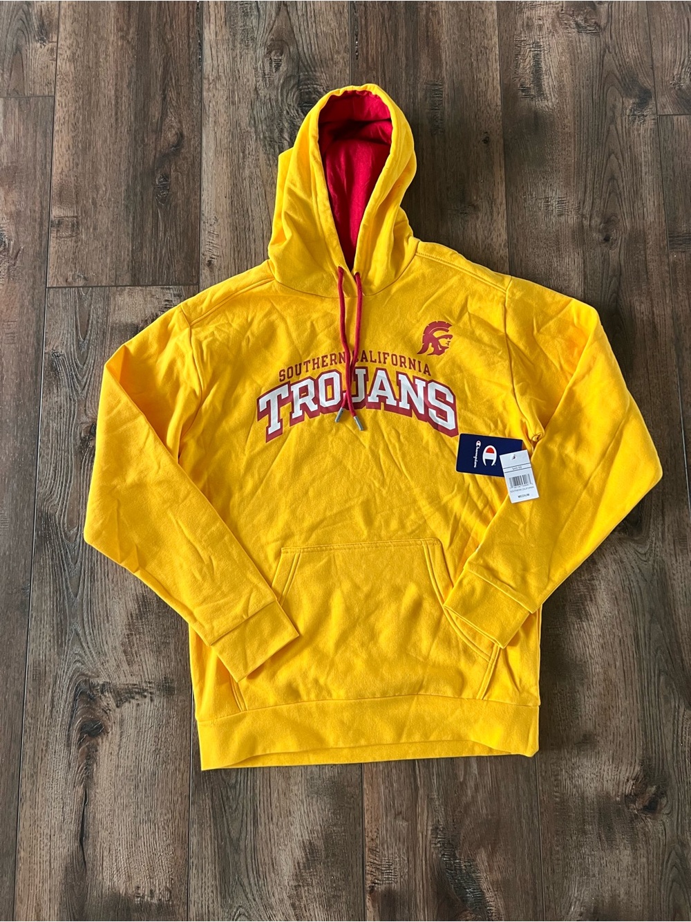 Champion USC Trojans So Cal Southern California Pullover Hoodie Size Medium